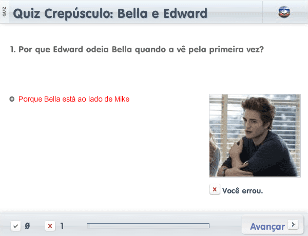 Quiz Crepúsculo: Bella e Edward screenshot