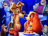 Disney Lady And Tramp Puzzle Greeting Ecard Game 2