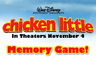 Chicken Little: Memory Game