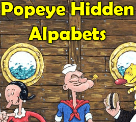 Popeye Hidden Alpabets