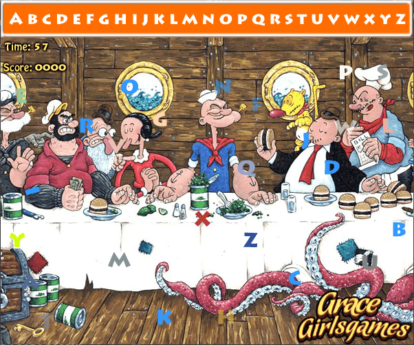 Popeye Hidden Alpabets screenshot