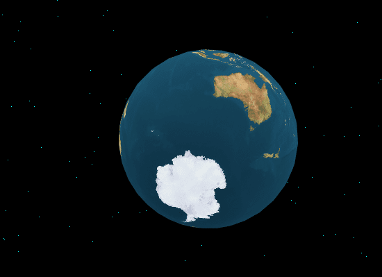 PaperVision3Dテスト：地球儀 screenshot