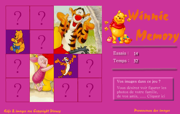 Winnie Memory screenshot