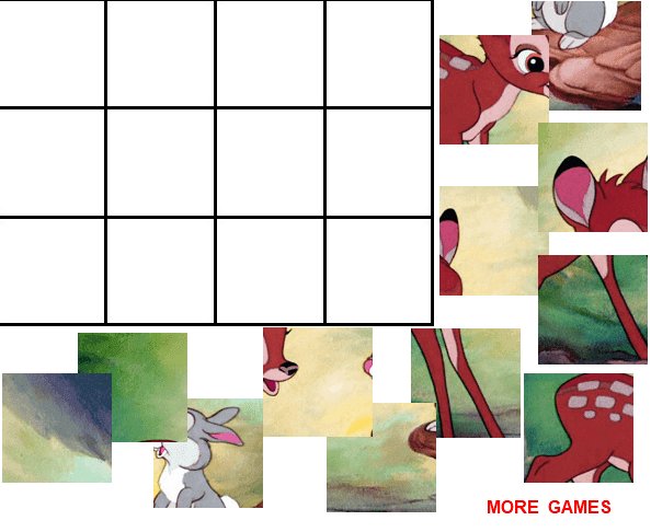 Bambi Learns the First Words Jigsaw screenshot
