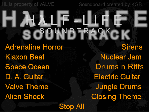 Half-Life Soundtrack screenshot