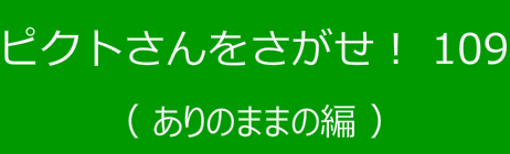 ピクトさんをさがせ！109（ありのままの編）