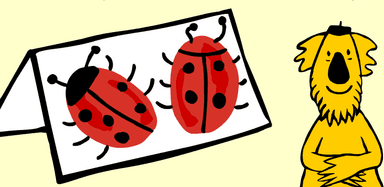Grandpa Koala's Activity: Make a Ladybird Card for Father's Day