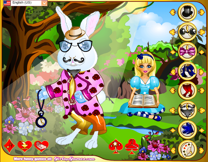 Rabbit in Wonderland Dress Up screenshot