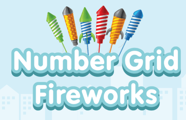 Number Grid Fireworks
