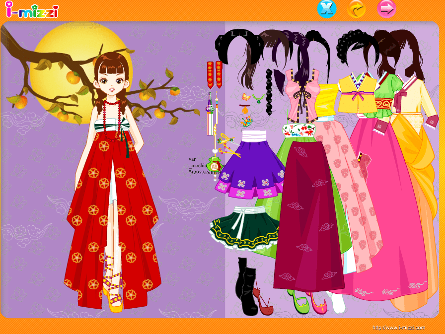 Traditional Girl Dressup screenshot