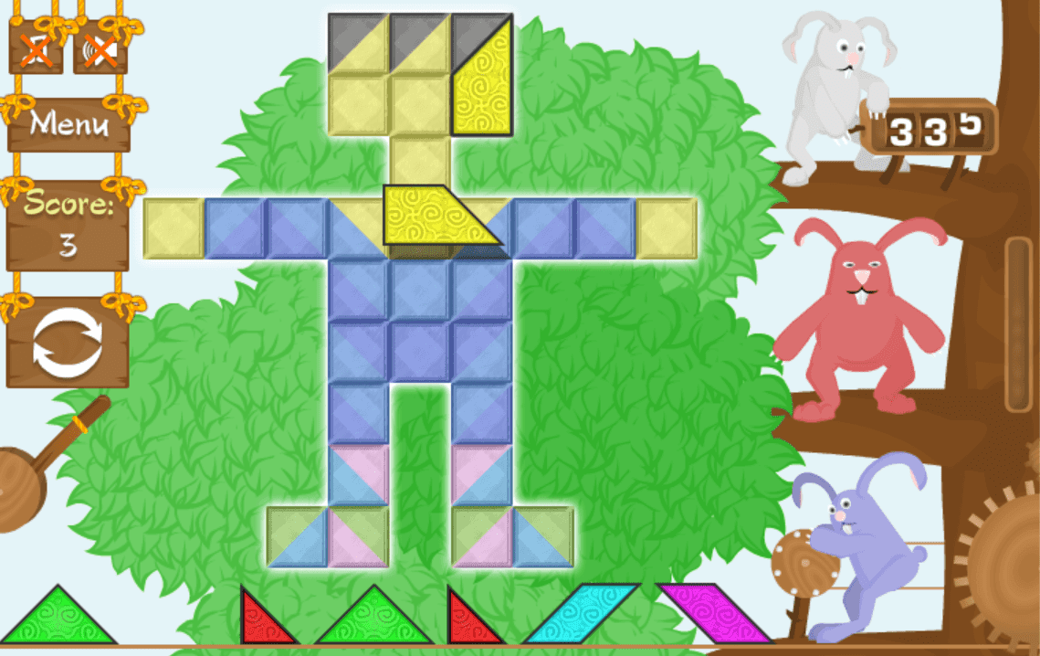 3 Rabbits' Puzzle screenshot