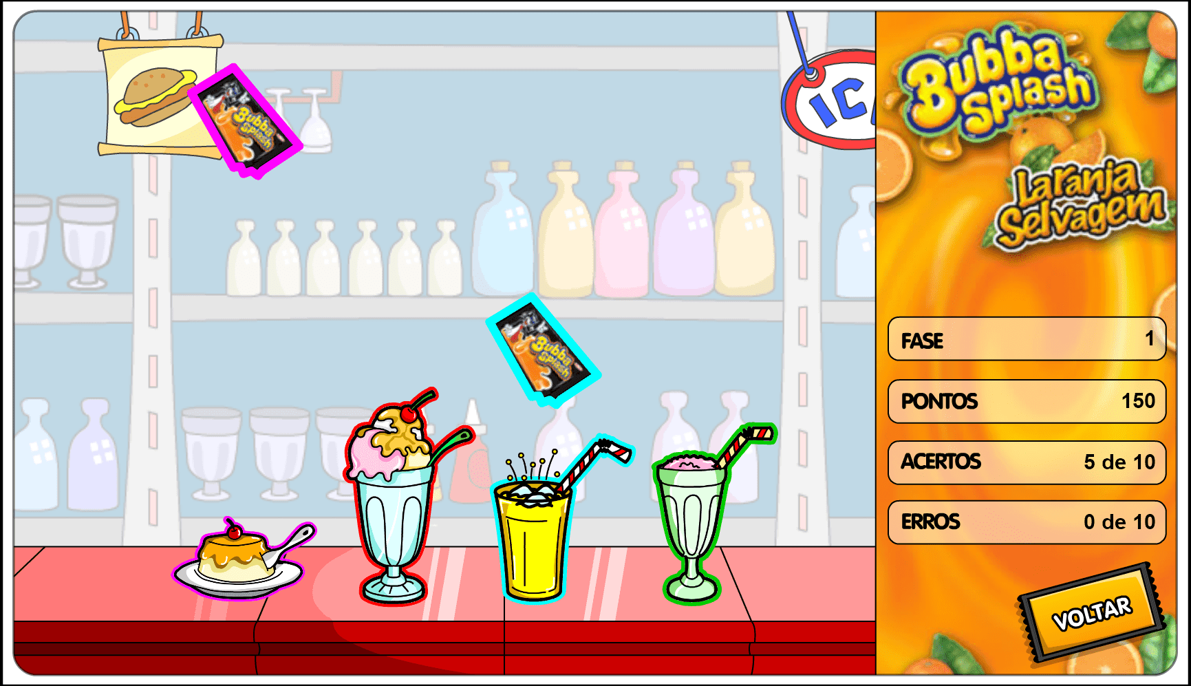 Bubba Splash Laranja Selvagem - Lanchonete screenshot