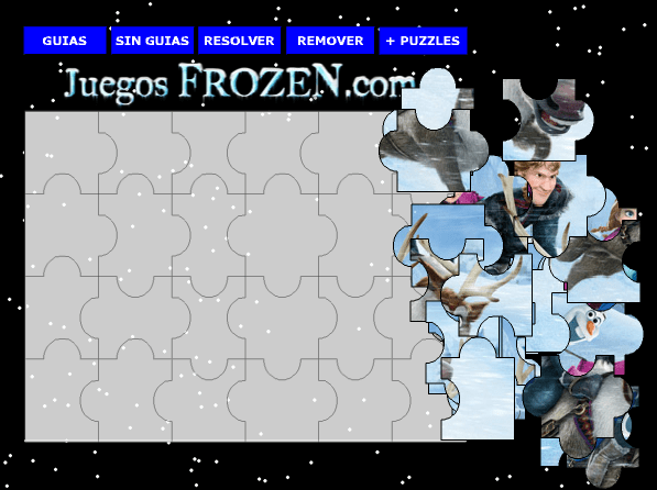Puzzle: Olaf Anna Kristoff Sven screenshot