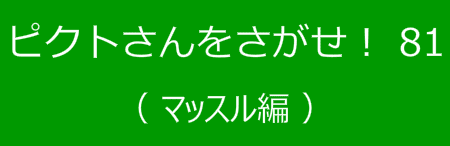 ピクトさんをさがせ！81（マッスル編）