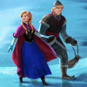Puzzle: Kristoff y Anna en la nieve