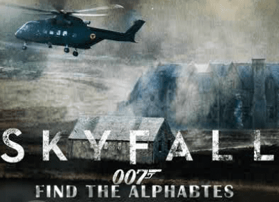 Skyfall - Find the Alphabets
