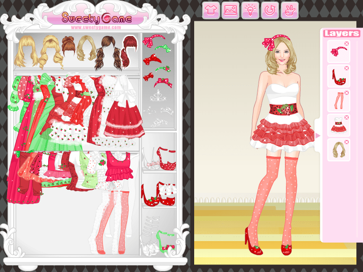 Strawberry Princess Dress Up Game screenshot