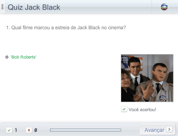 Quiz Jack Black screenshot