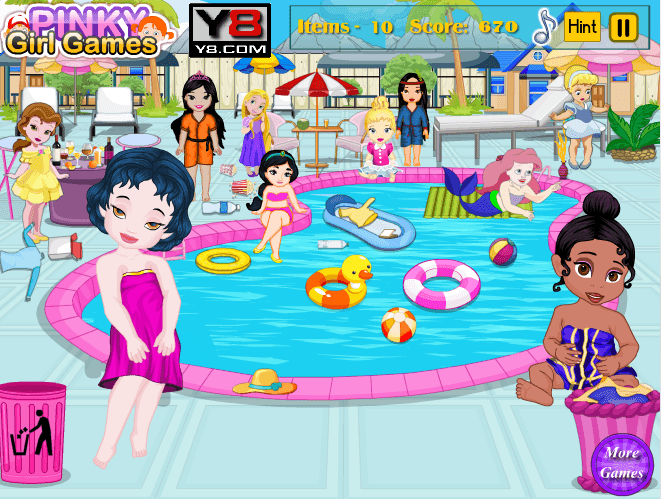 Baby Princess Swimming Pool Cleaning screenshot