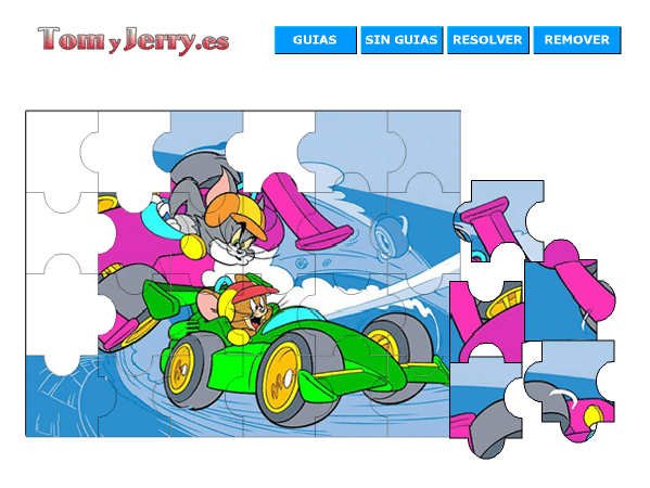 Tom and Jerry Racing Jigsaw Puzzle screenshot