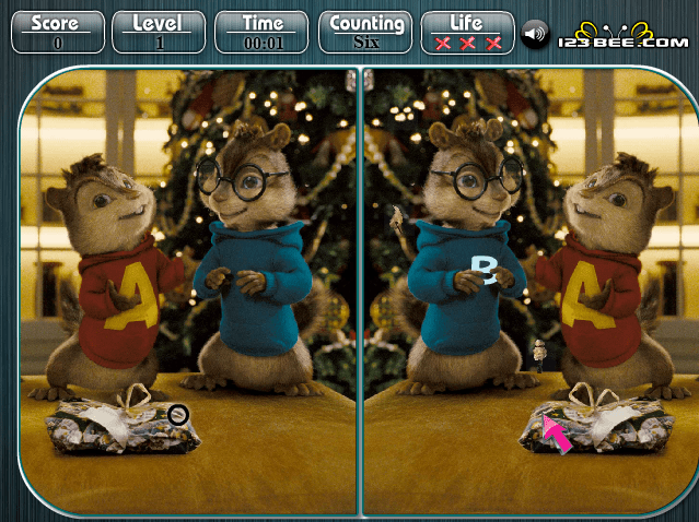 Alvin and the Chipmunks - Spot the Difference screenshot