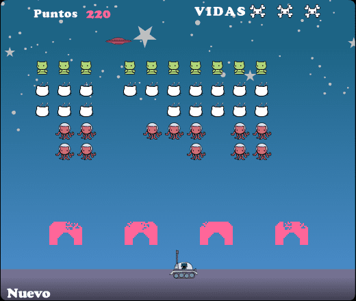 Mau Cat Invaders screenshot