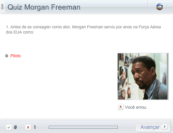 Quiz Morgan Freeman screenshot