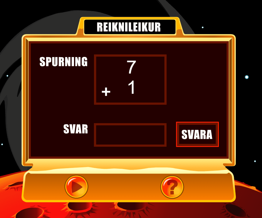 Reiknileikur screenshot