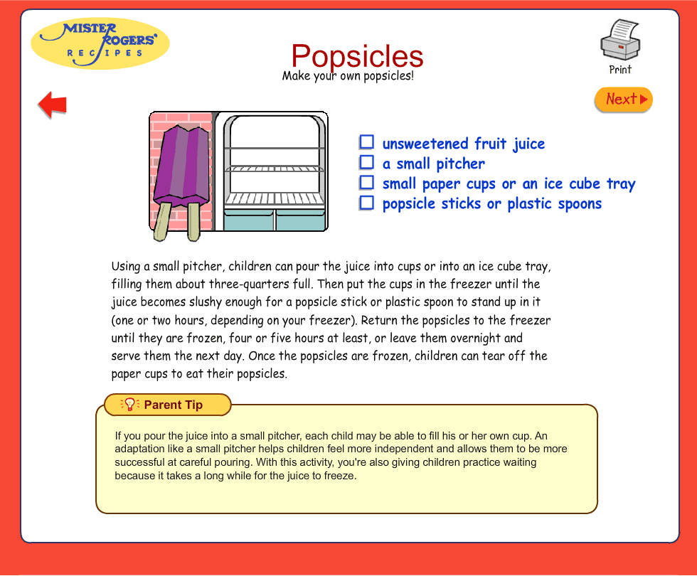 Mister Rogers' Recipes screenshot