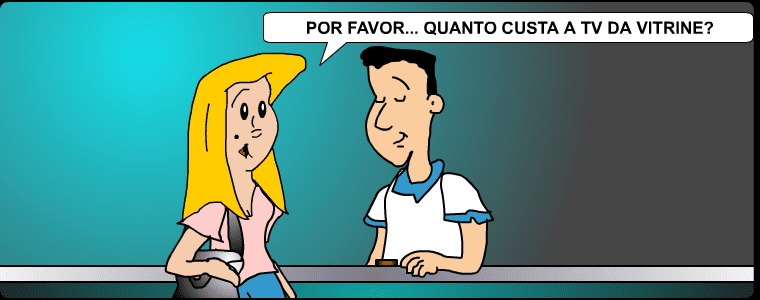 Comprando uma TV screenshot