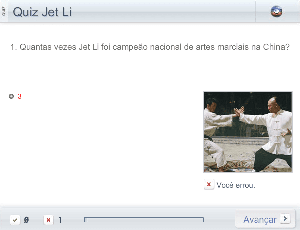 Quiz Jet Li screenshot