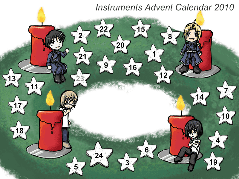 Instruments Advent Calendar 2010 screenshot