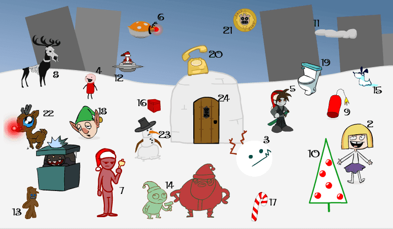 The NG 2012 Advent Calendar screenshot