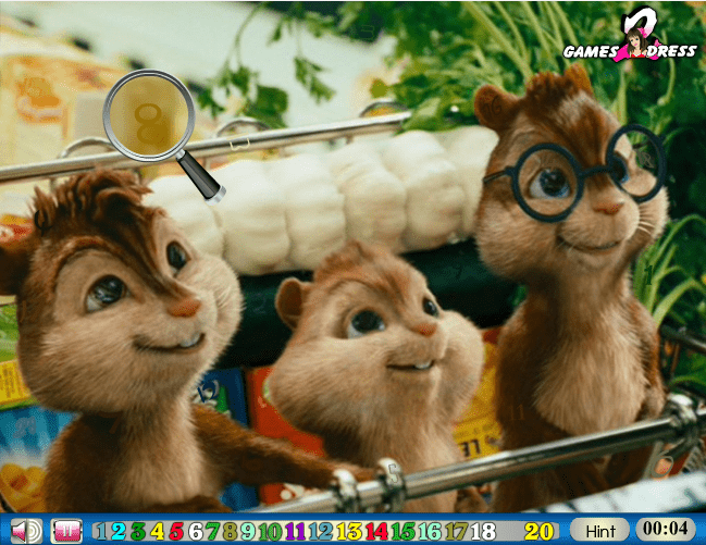 Hidden Numbers - Alvin Chipmunks screenshot