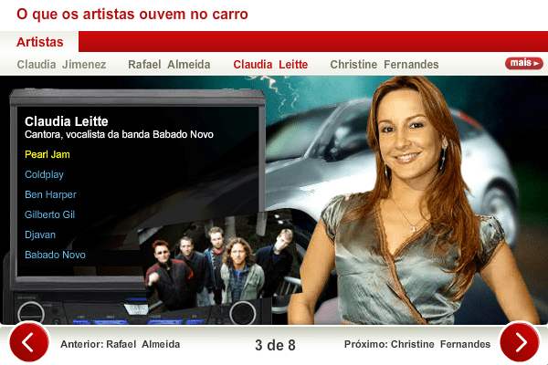 O que os Artistas Ouvem no Carro screenshot