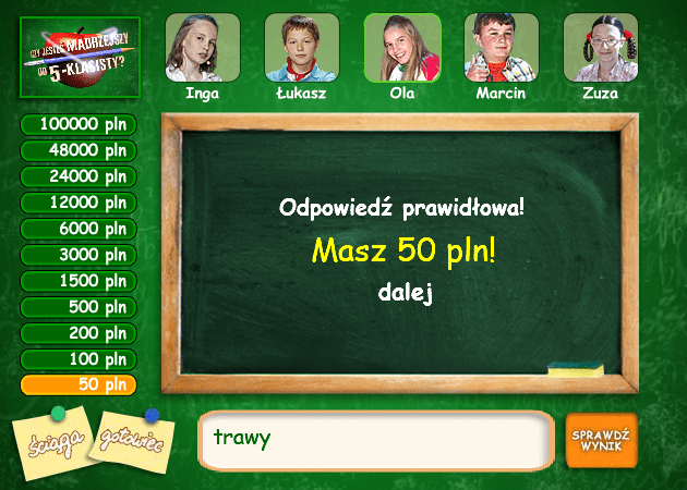 Czy jesteś mądrzejszy od 5-klasisty? screenshot