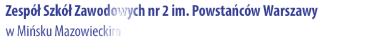 Zespół Szkół Zawodowych nr 2 im. Powstańców Warszawy w Mińsku Mazowieckim Header screenshot