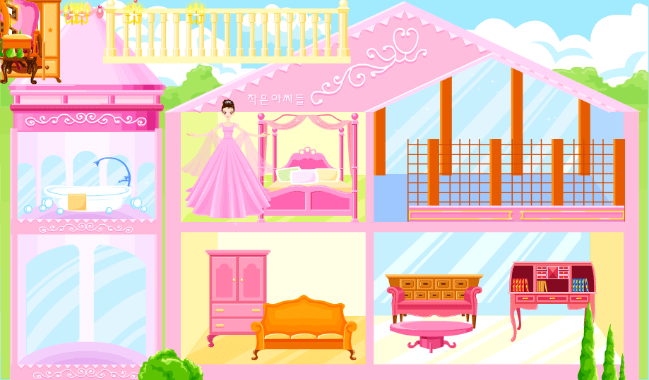 Pink Dollhouse Decoration screenshot