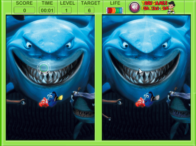 Finding Nemo Spot The Difference screenshot