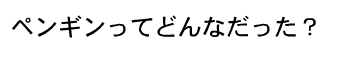 どんなだった？