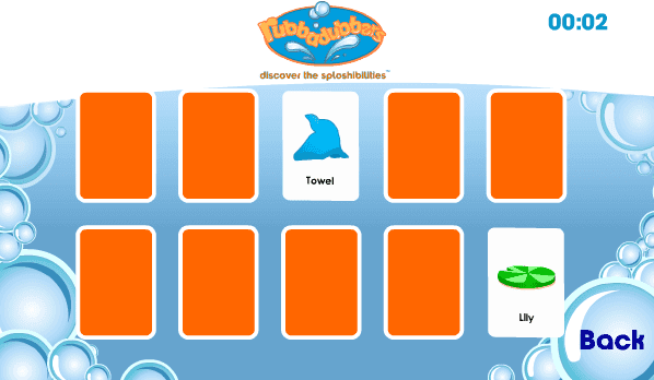 Reg's Memory Game screenshot