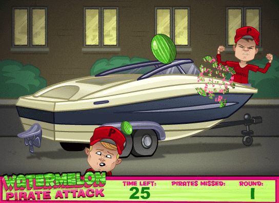 iCarly: Watermelon Pirate Attack screenshot