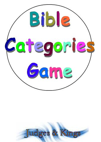 Bible Categories Game: Judges & Kings