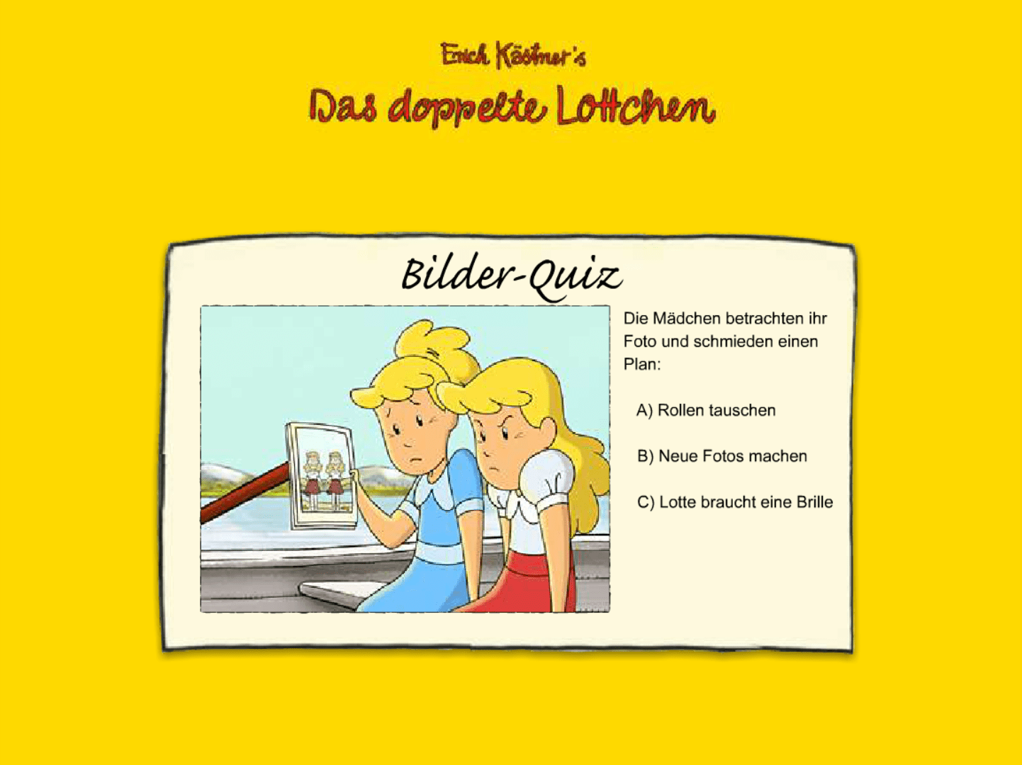 Das doppelte Lottchen: Bilder - Quiz screenshot