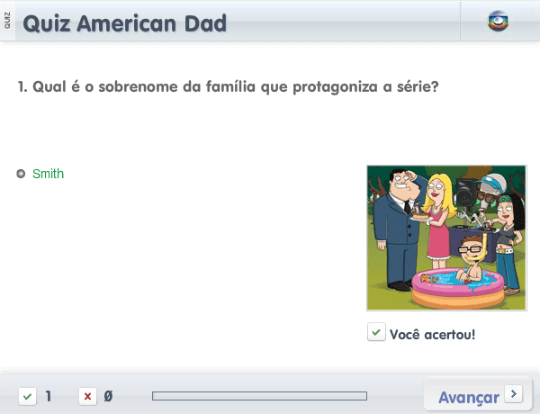 Quiz American Dad screenshot