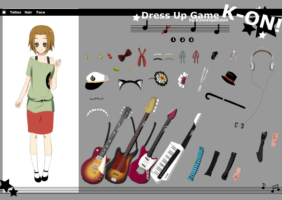 K-ON Dress Up Game screenshot