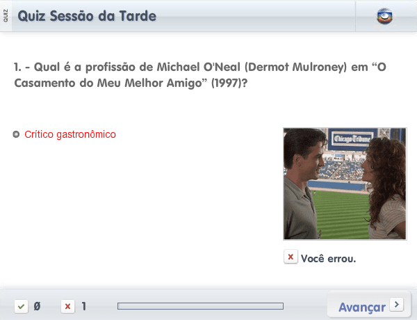 Quiz Sessão da Tarde (2012-04-16) screenshot
