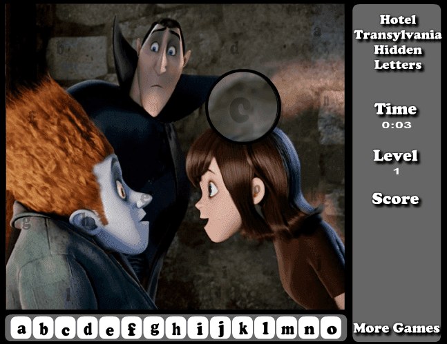 Hotel Transylvania Hidden Letters screenshot