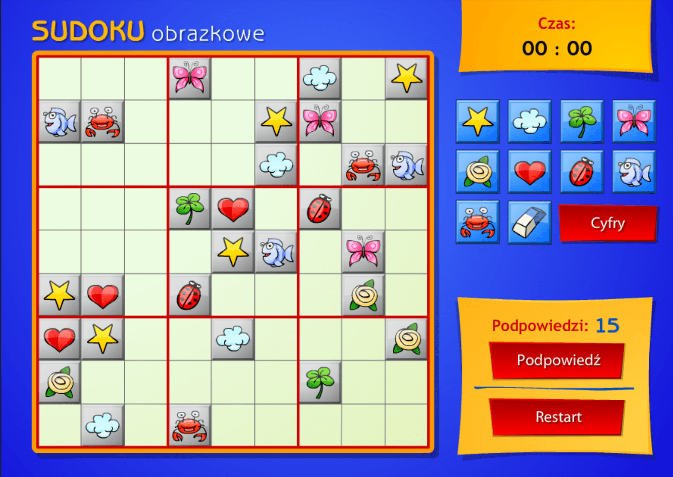 Sudoku obrazkowe screenshot