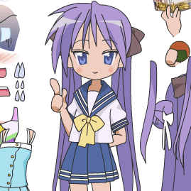 Kagami Hiiragi Dress Up